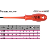 Šroubovák plochý e line elektro profi